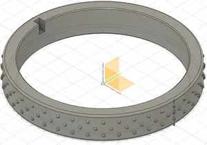Protopasta Cira 2018 Old Cardboard Spool Adapter Ring with nubs for Bambu plastic spools
