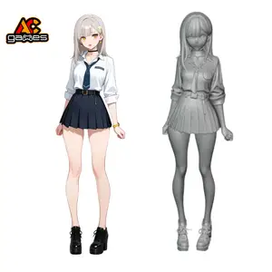Rei – Schoolgirl Anime Figure STL for 3D Printing