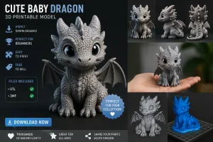 cute Baby Dragon model.