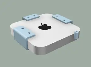 Mac mini M1 minimal under desk mount (small print bed)