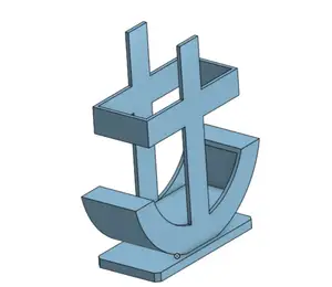 Anchor cup for pencils