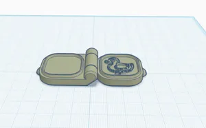 Duck mould for clay or clay like materials with measuring cup.