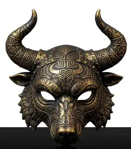 Minotaur & Wolf Hybrid Armor Mask