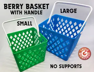 Berry Basket with Handle - No Supports
