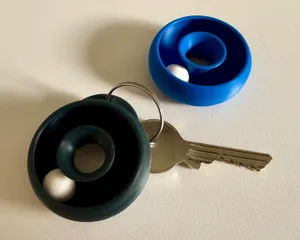 Donut Marble Fidget Keychain