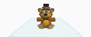 Freddy Fazbear Mini Figure + Golden Freddy Version | FNAF 3D Model