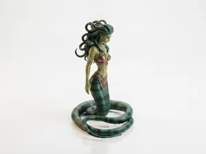 Snake Girl Mythical Figure 3D Printable