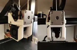 Ender 3 V3 KE Hotend Fan Duct (do no require side screw holes on the motor)