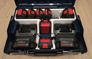 Bosch L-Boxx 136 inlay for batteries + 2x GAL 18V-160 charger