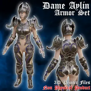 Fantasy Dame Aylin Nightsong Armor Set Baldurs Gate 3