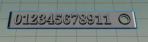 keychain phone number