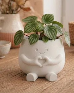 "Hearty" Pot - Cute Heart-Hands Decor