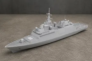 Modell eines Kriegsschiffs - Model of a warship