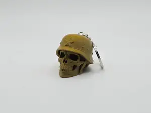 Retro Soldier Skull Keychain (Remix)