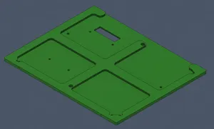 Reworked back and wallmount (for Ipad 4 display monitor housing)