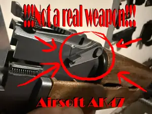 Airsoft AK 47, AK 74 front sight lock