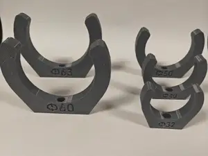 Pipe & Tube Mounting Clips | 32-63mm (M3)