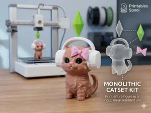 Gamer Cat: The Sims Edition (Monolithic Model)