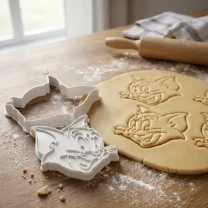 Tom Cat Cookie Cutter And Stamp