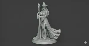 female wizard DND