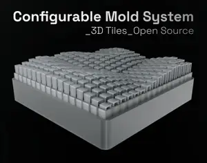 Configurable Mold System for 3D Tiles — Open Source Digital Fabrication