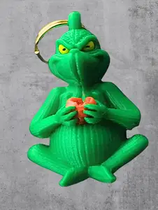 Grinch christmas keychain!