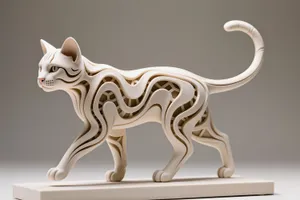 Walking Cat, Hexa Sculpture