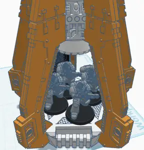 warhammer drop pod (moving doors)