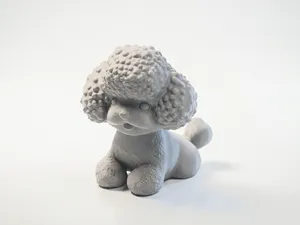 Cute Poodle Dog Figurine Animals 3D Printable