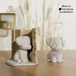 Silicone Mold System - Knitted Dog – Master & Box