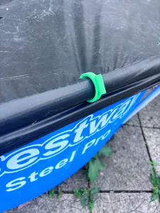Pool cover clip
