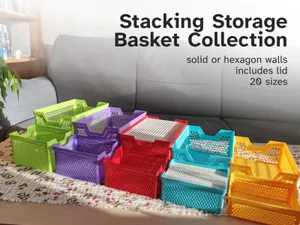 Stacking Storage Basket Collection (20 sizes)