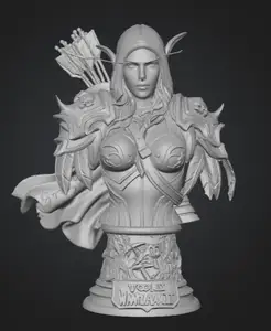 World of Warcraft Sylvanas Windrunner Bust