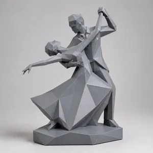 Abstrakte Tänzer in geometrischer Form/Abstract dancers in geometric shape