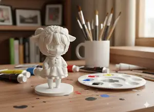 Anime Girl in Sheep Outfit – Figurine
