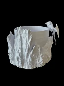 Dragon's Lair Yarn Bowl - Unique 3D Printed Knitting & Crochet Accessory