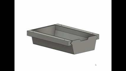 Under Desk Drawer 176mm