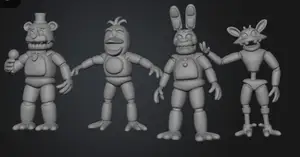 FNAF Core 4 Animatronics Collection – Freddy, Bonnie, Chica & Foxy