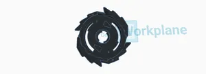 Beyblade burst might morro black plastic fixed
