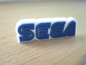 Sega Logo Gaming Sonic Konsole Fanart Aufsteller