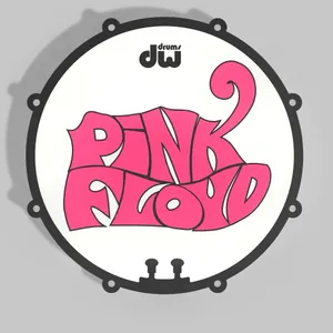 Pink Floyd DW Drums Logo Coaster - Retro