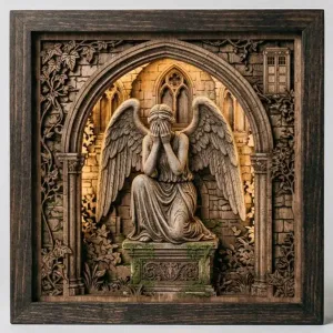 Weeping Angel Tile -Angelica