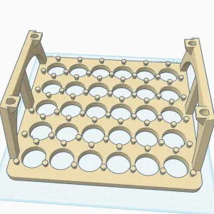 Multi-Purpose Small Bottle Organizer (Rubber Band Retention)