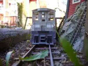 3D Painted Railroad Locomotive