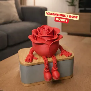 ROSE BUDDY ARTICULATED / GIFT FOR VALENTINESDAY & MOTHERSDAY