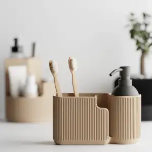 Duova – The Elegant Oval Organizer for Bath & Desk