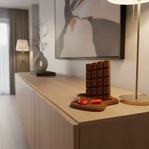 Entryway Key Tray – "Melting Chocolate"