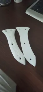 Tactical Kukri Knife Grip - Stone Texture