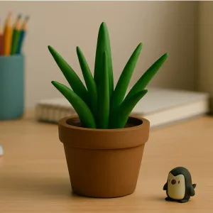 Aloe Plant Figurine