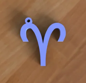 Zodiac Aries keychain